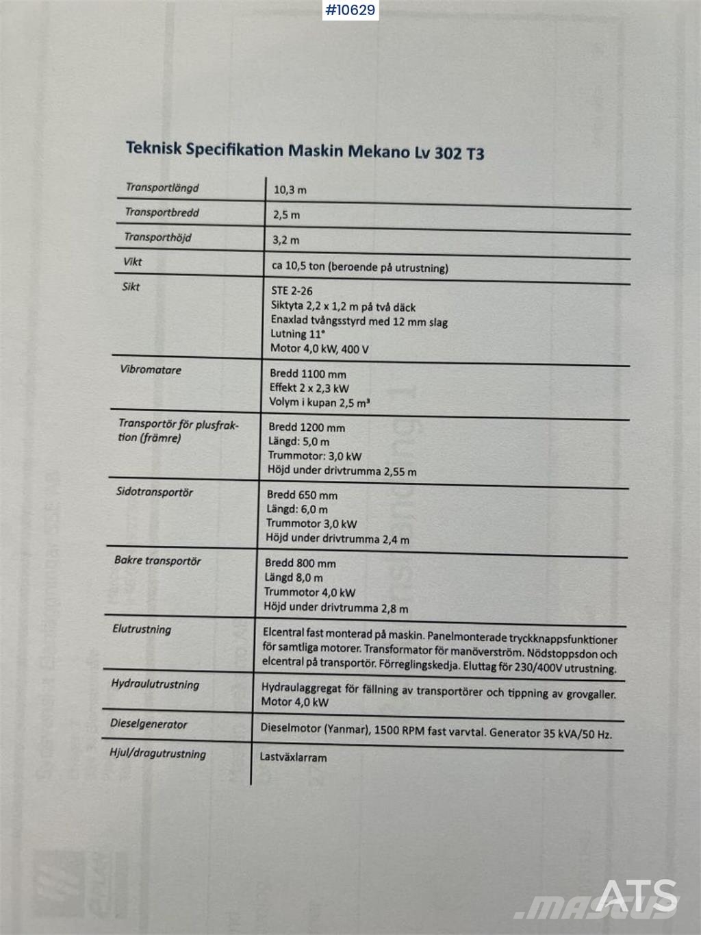 Maskin Mekano LV302 T3 Sita