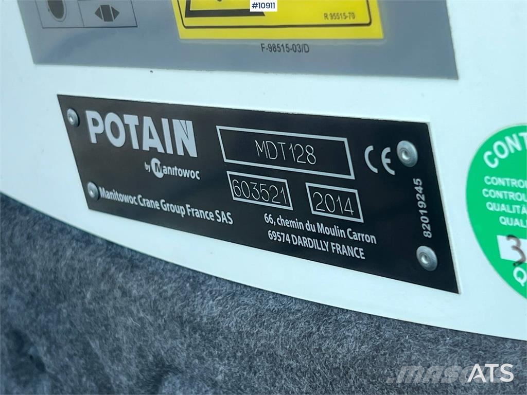 Potain MDT 128 Tower Crane Citas pacelšanas iekārtas