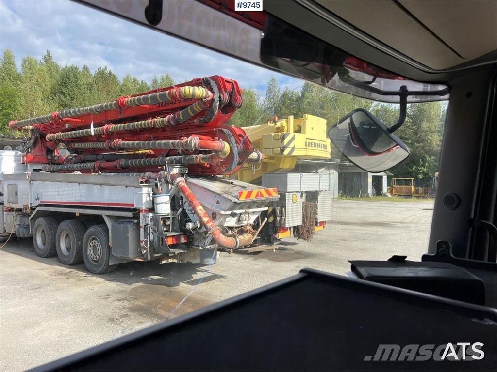 Scania P230 with Concrete pump Betonpomptrucks