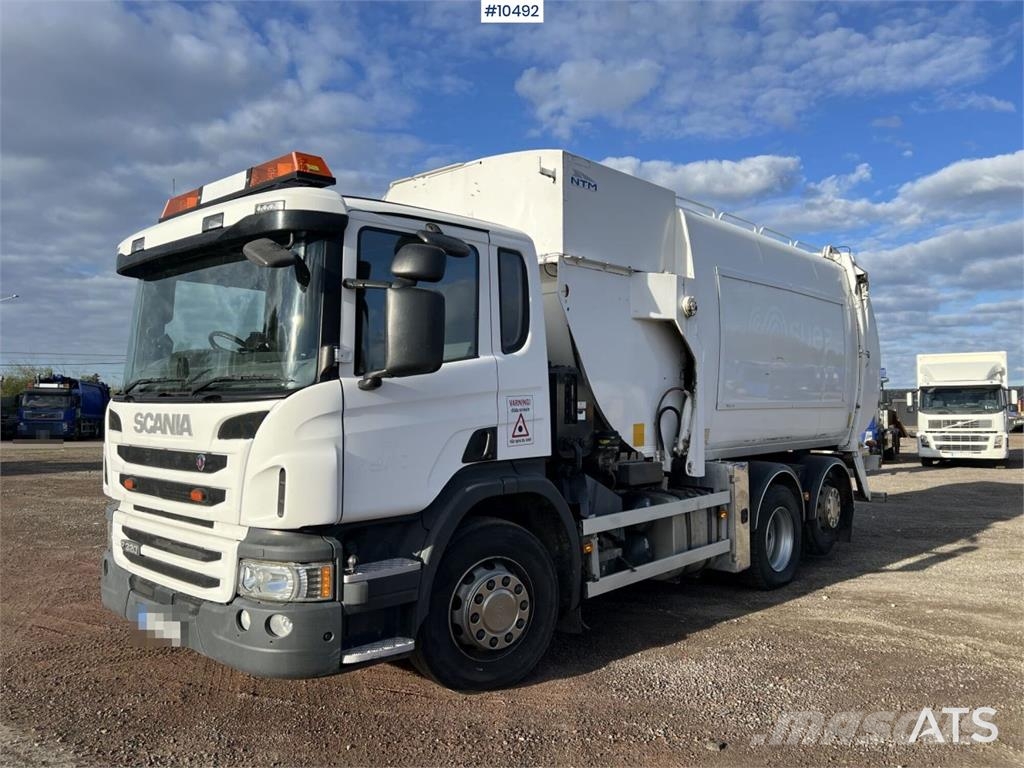 Scania P320 Garbage Truck with Side Loader (VIDEO) Camiones de basura