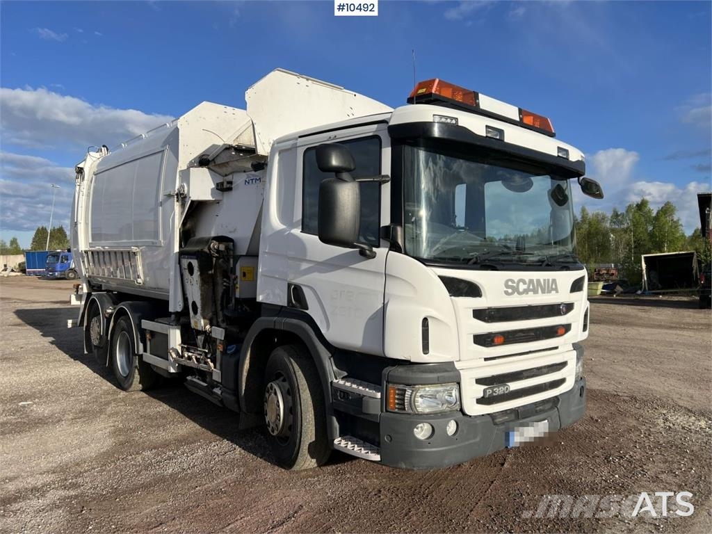 Scania P320 Garbage Truck with Side Loader (VIDEO) Camiones de basura