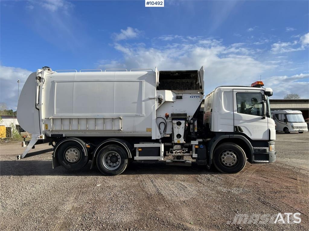 Scania P320 Garbage Truck with Side Loader (VIDEO) Camiones de basura
