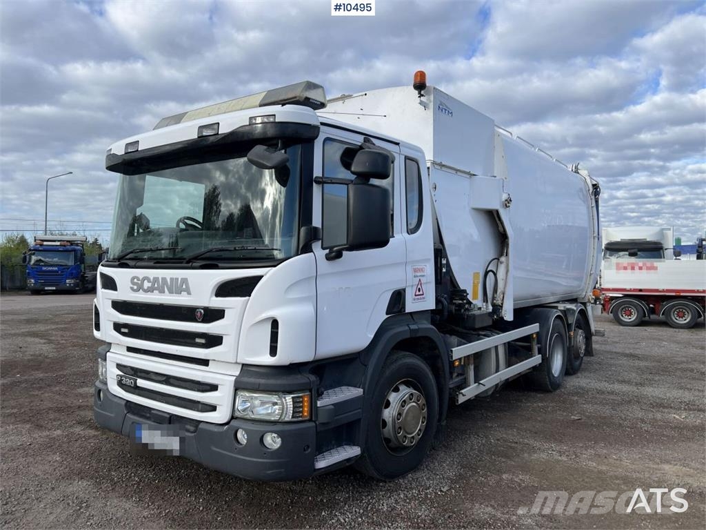 Scania P320 Garbage Truck with Side Loader Camiones de basura