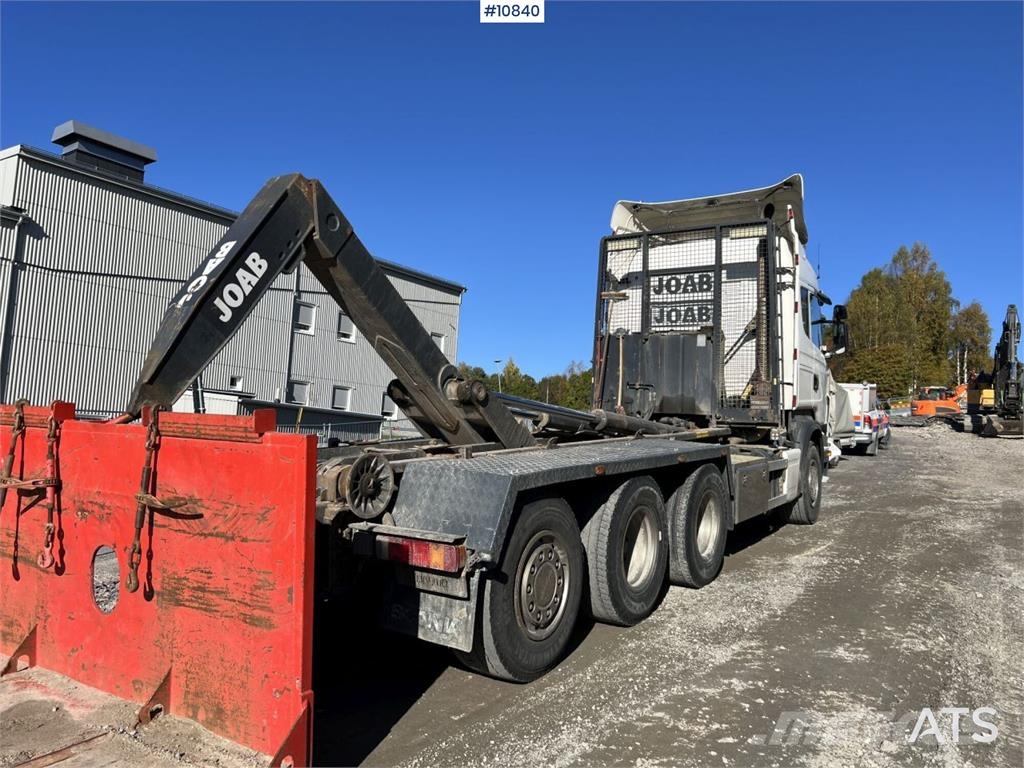 Scania R500 8x4 Hooklift Truck Treileri ar āķi
