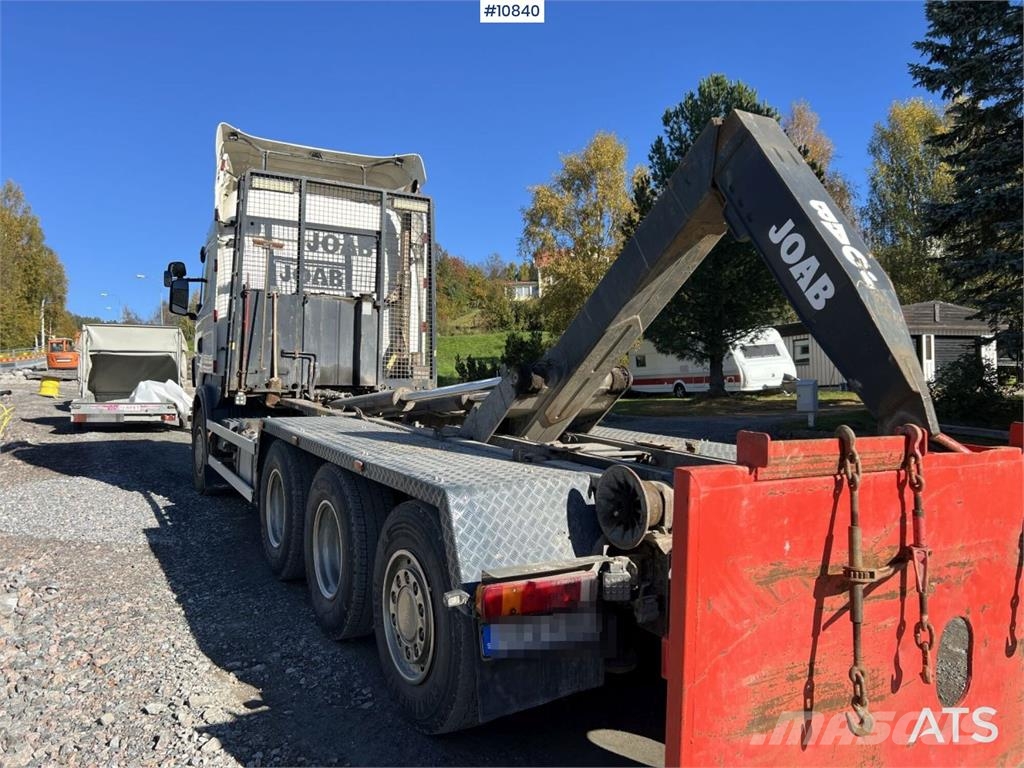 Scania R500 8x4 Hooklift Truck Treileri ar āķi