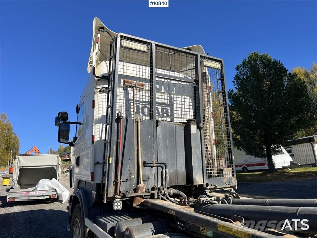 Scania R500 8x4 Hooklift Truck Treileri ar āķi