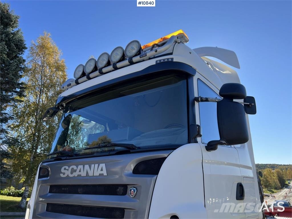 Scania R500 8x4 Hooklift Truck Treileri ar āķi