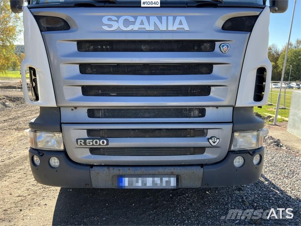 Scania R500 8x4 Hooklift Truck Treileri ar āķi
