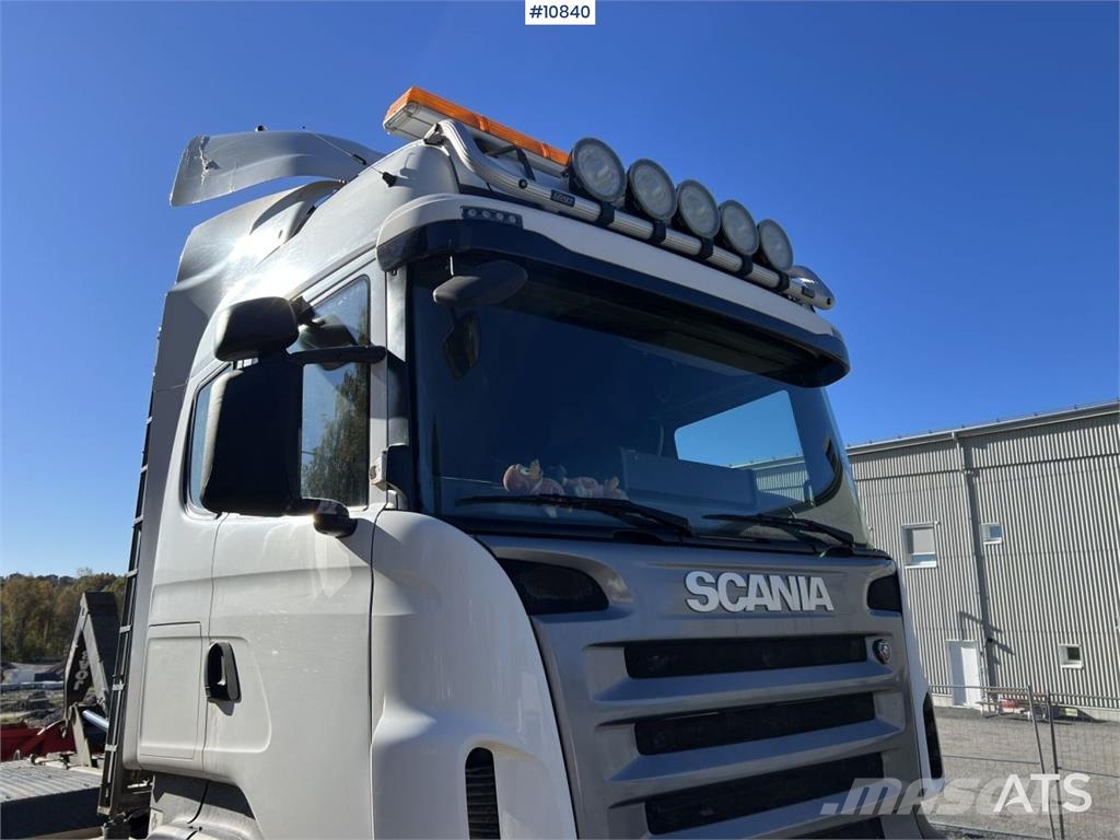 Scania R500 8x4 Hooklift Truck Treileri ar āķi