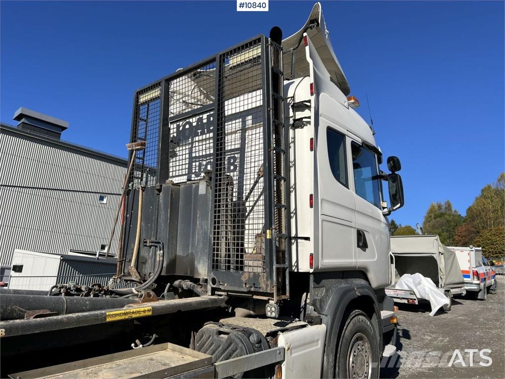 Scania R500 8x4 Hooklift Truck Treileri ar āķi