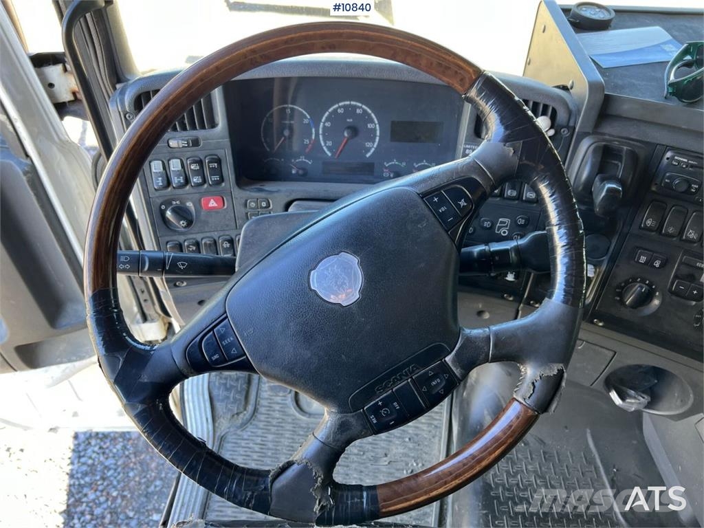 Scania R500 8x4 Hooklift Truck Treileri ar āķi