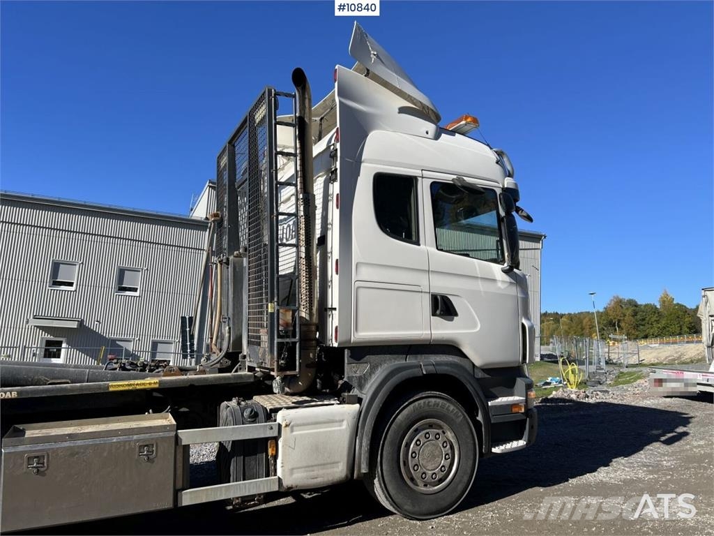Scania R500 8x4 Hooklift Truck Treileri ar āķi