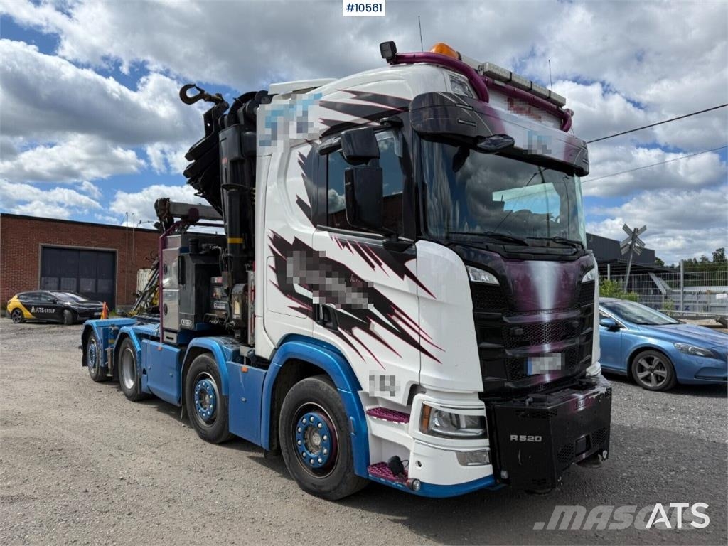 Scania R520 8x2*6 شاحنات الرافعات