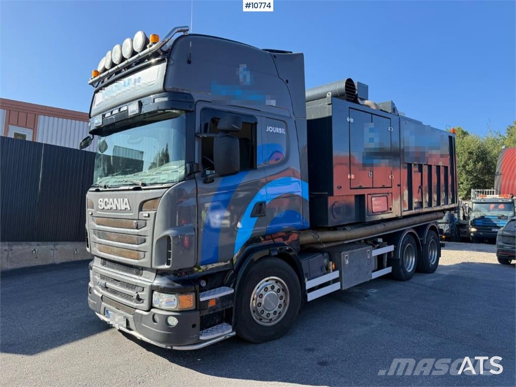 Scania R560 6x2 Truck with Disab Dry-Suction Flatbed Paine-/imuautot