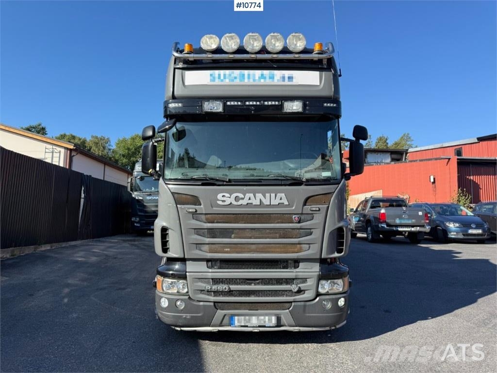 Scania R560 6x2 Truck with Disab Dry-Suction Flatbed Paine-/imuautot