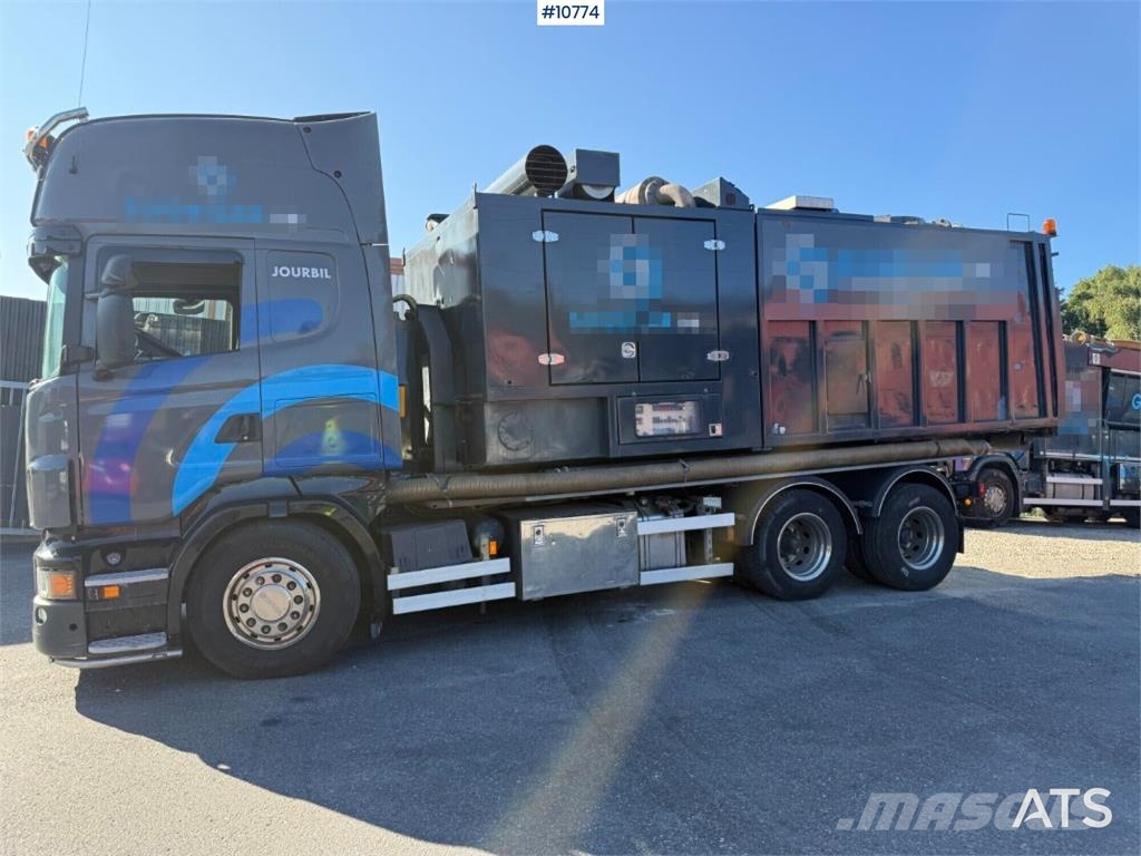 Scania R560 6x2 Truck with Disab Dry-Suction Flatbed Paine-/imuautot