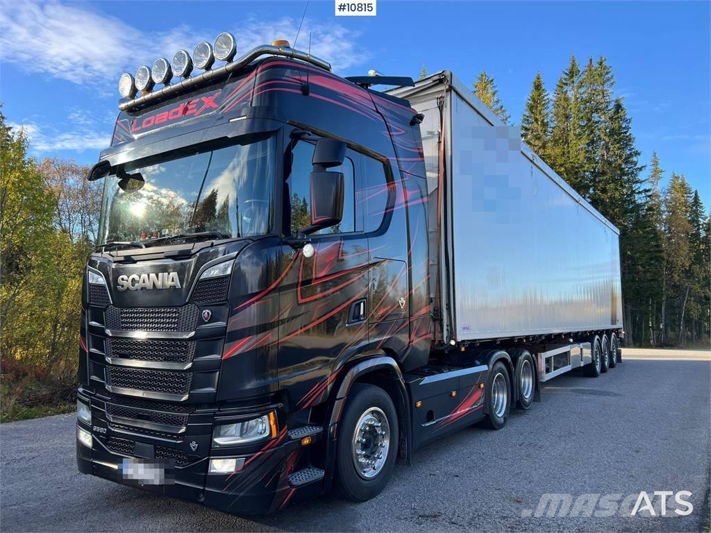 Scania S580 Next Generation tractor truck with Vangs trai Vlačilci