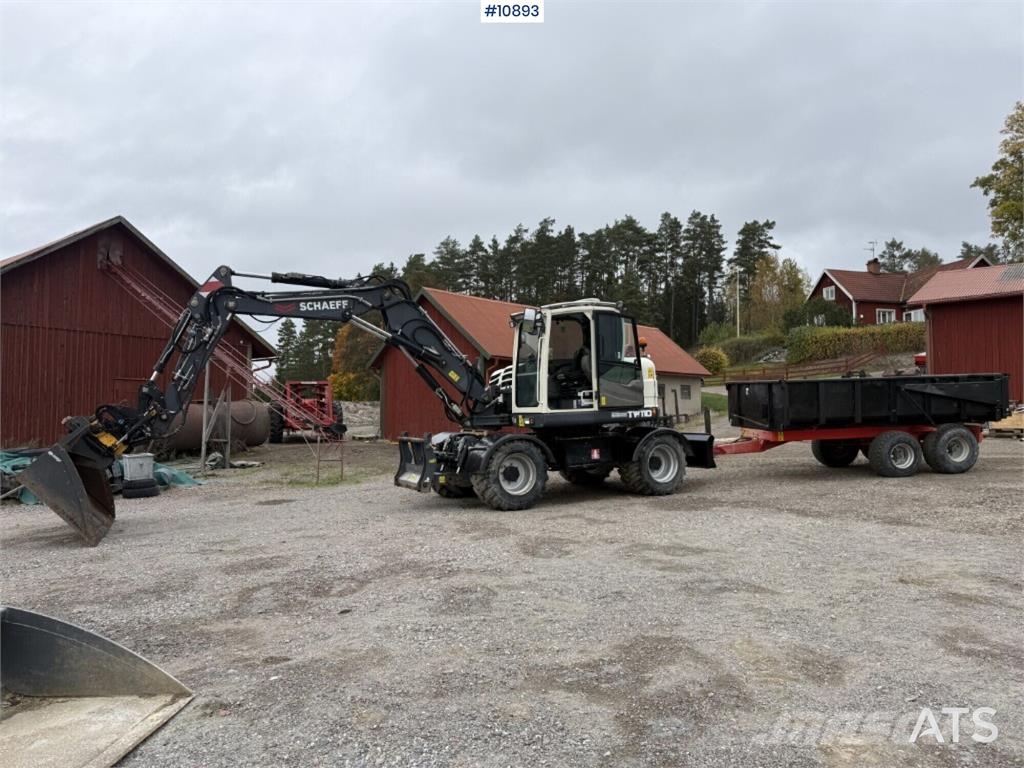 Schaeff TW110 with trailer and attachments Mobilbagger