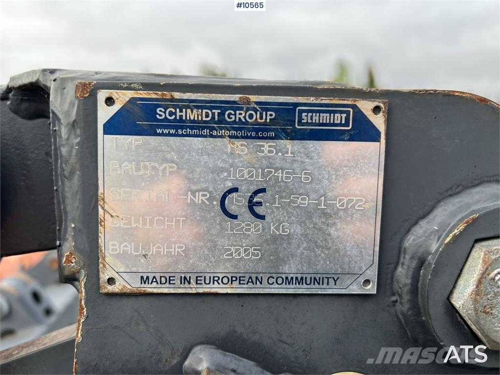 Schmidt MS 36.1 Truck Plow with Large BM Transport - Anderen