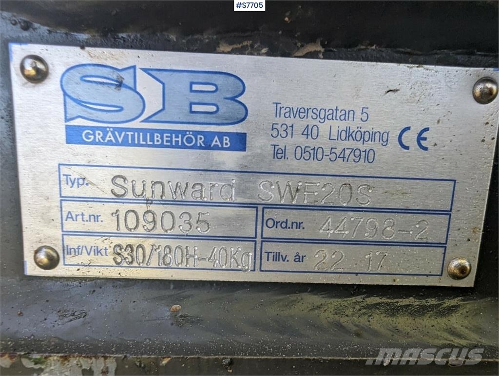Sunward SWE20F حفارات صغيرة أقل من 7 طن (حفارات صغيرة)