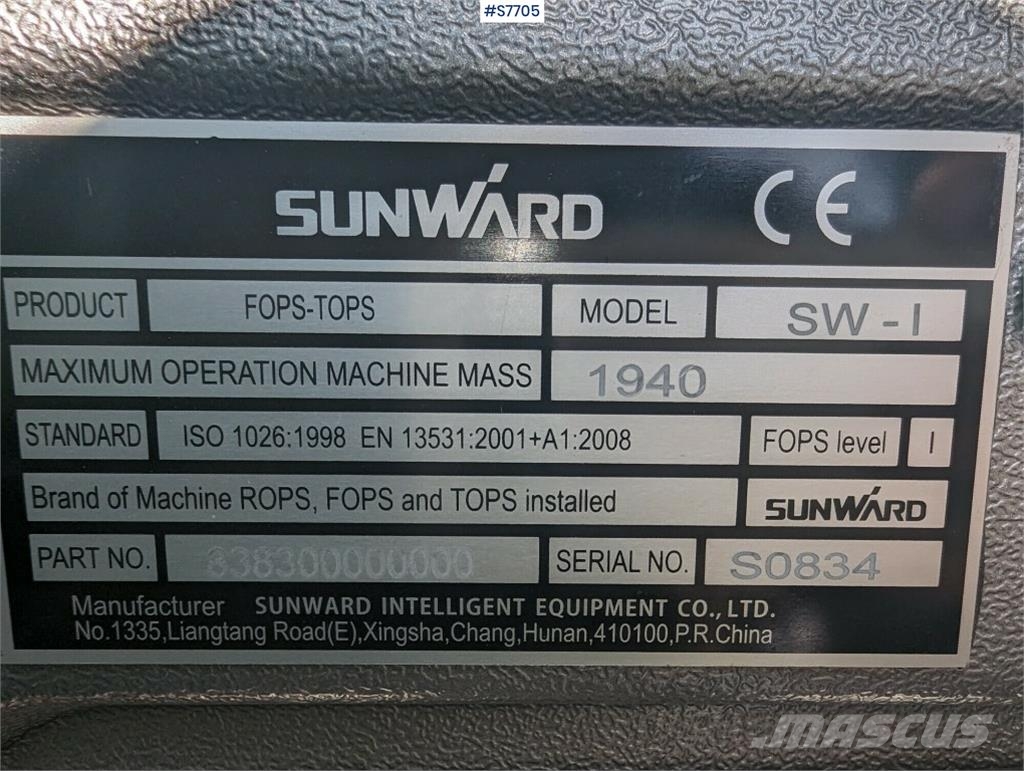 Sunward SWE20F حفارات صغيرة أقل من 7 طن (حفارات صغيرة)