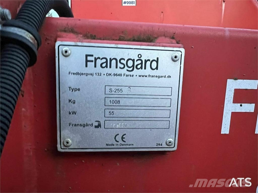 Utkastarrör Fransgård S-255 Other road and snow machines