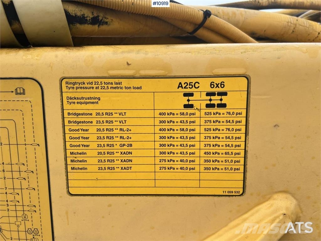Volvo A25C Dumper (VIDEO) Site dumpers