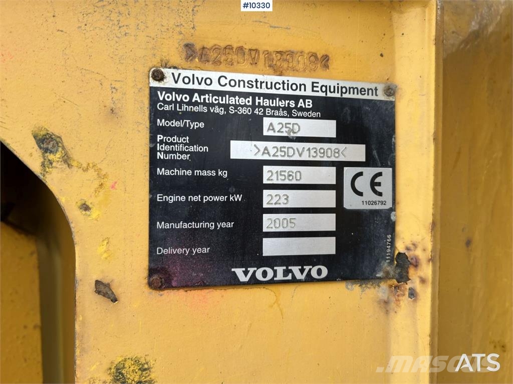 Volvo A25D Vehículos compactos de volteo