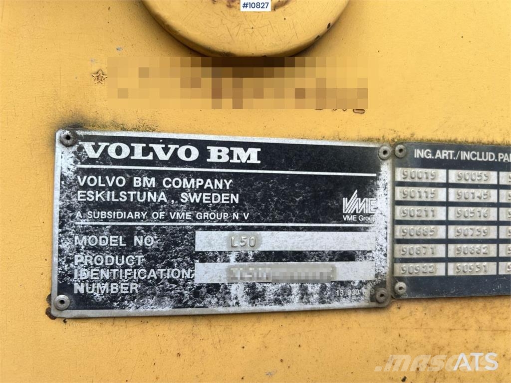 Volvo BM L50 Utovarivači na kotačima
