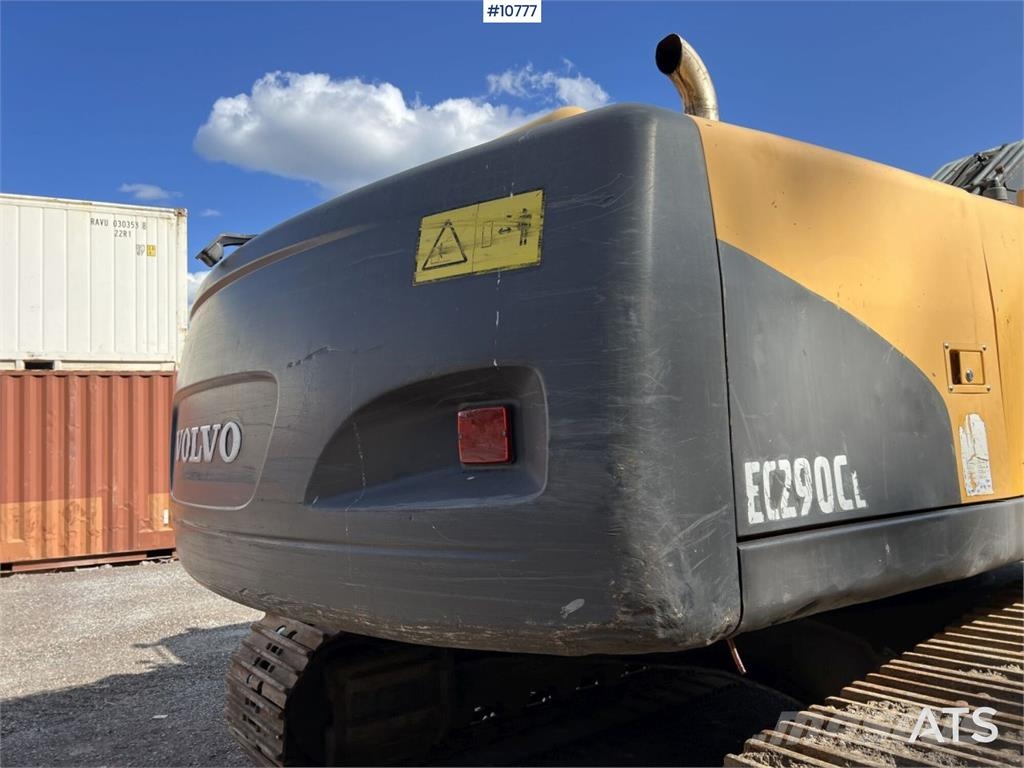 Volvo EC290CL Excavator with Attachments VIDEO Εκσκαφείς με ερπύστριες