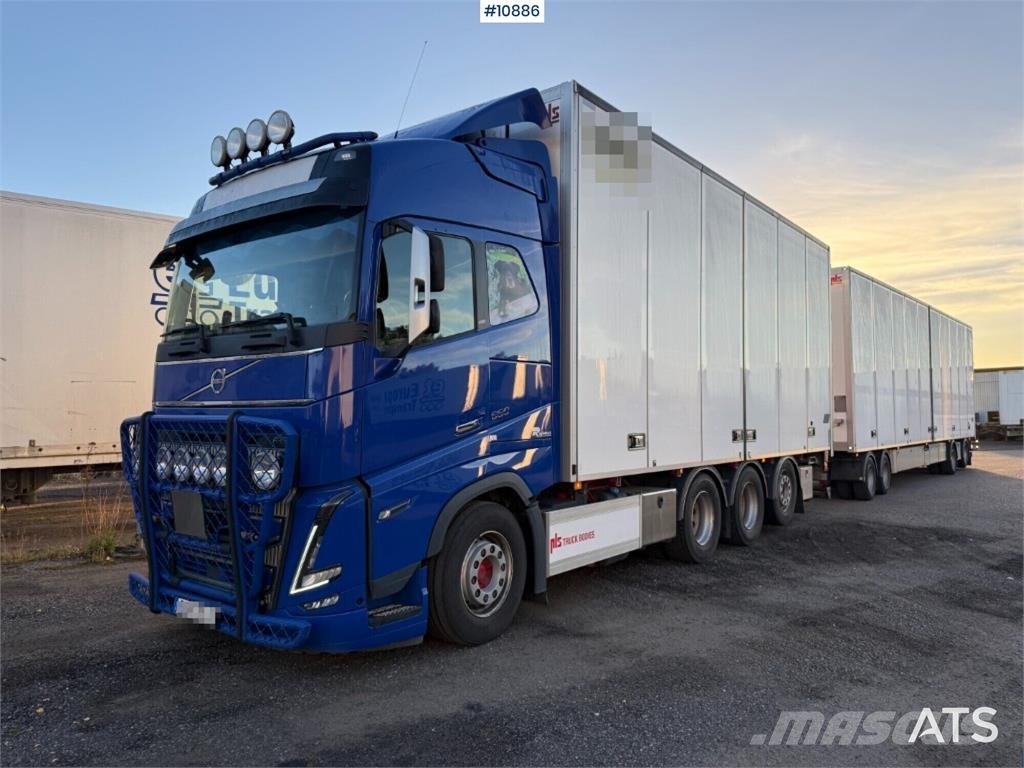 Volvo FH 84 TR 650 Box Truck with PLS PO38 Trailer ボックスボディー、ウイング、箱車