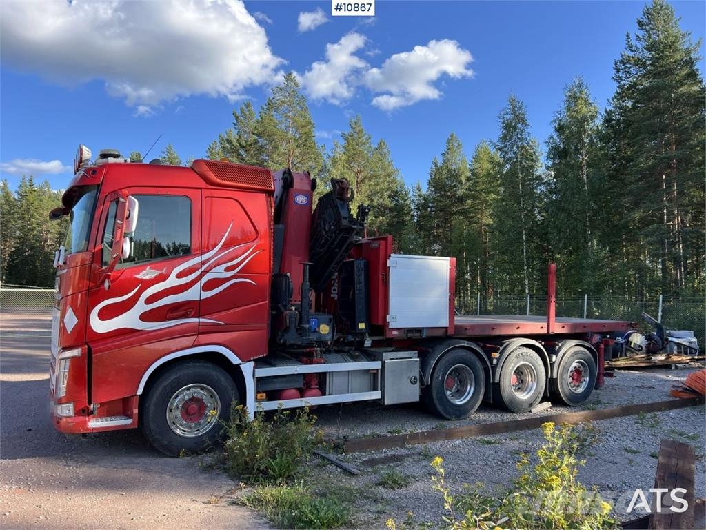 Volvo FH Crane Truck 32-metric-ton crane with jib, dolly Kranbilar