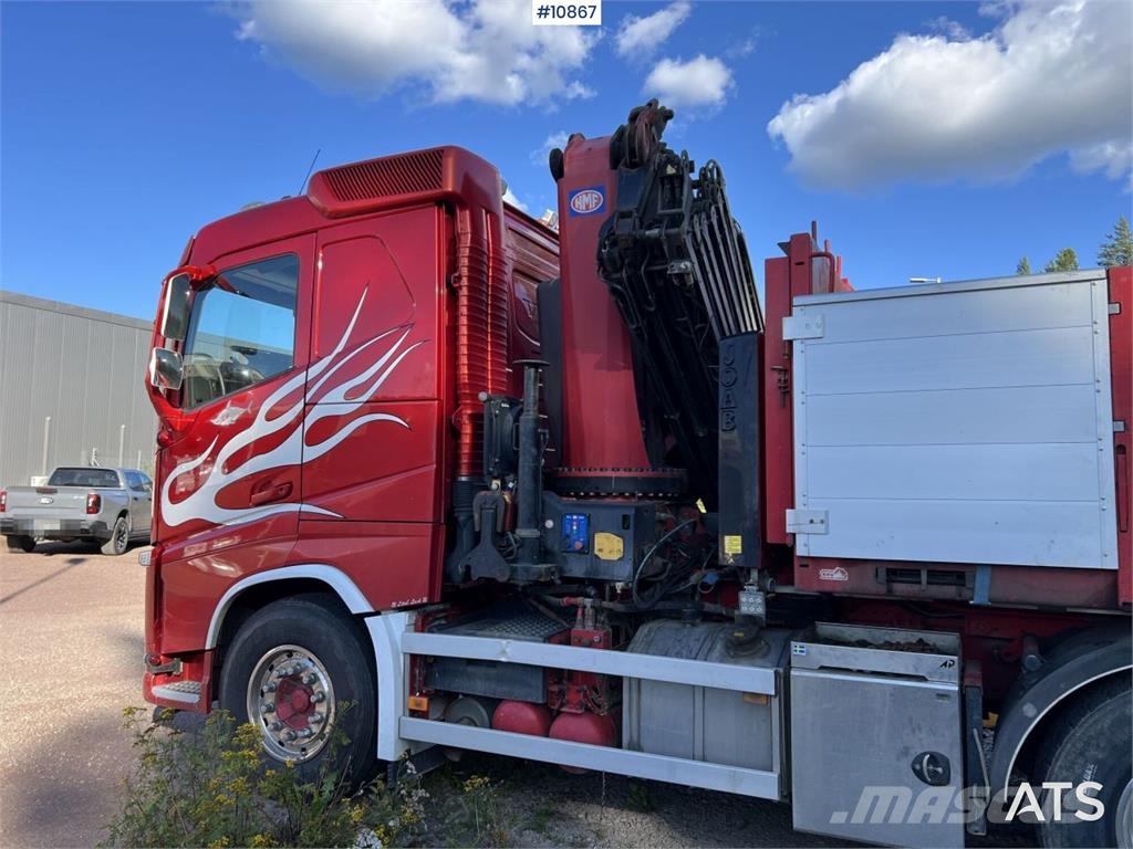 Volvo FH Crane Truck 32-metric-ton crane with jib, dolly Kranbilar