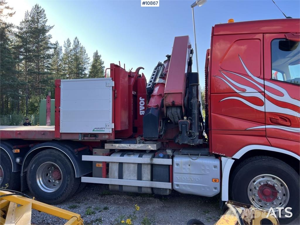Volvo FH Crane Truck 32-metric-ton crane with jib, dolly Kranbilar