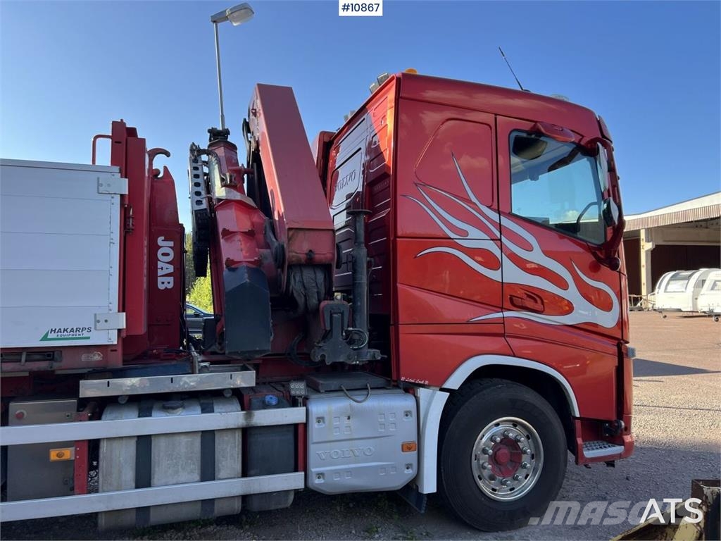 Volvo FH Crane Truck 32-metric-ton crane with jib, dolly Kranbilar