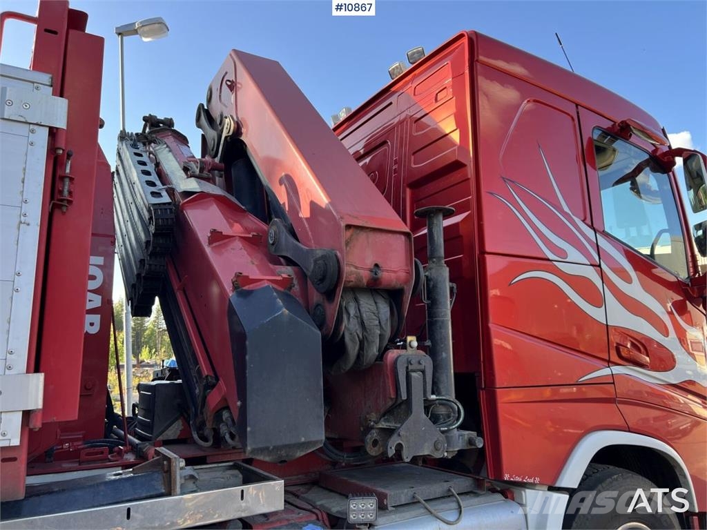 Volvo FH Crane Truck 32-metric-ton crane with jib, dolly Kranbilar