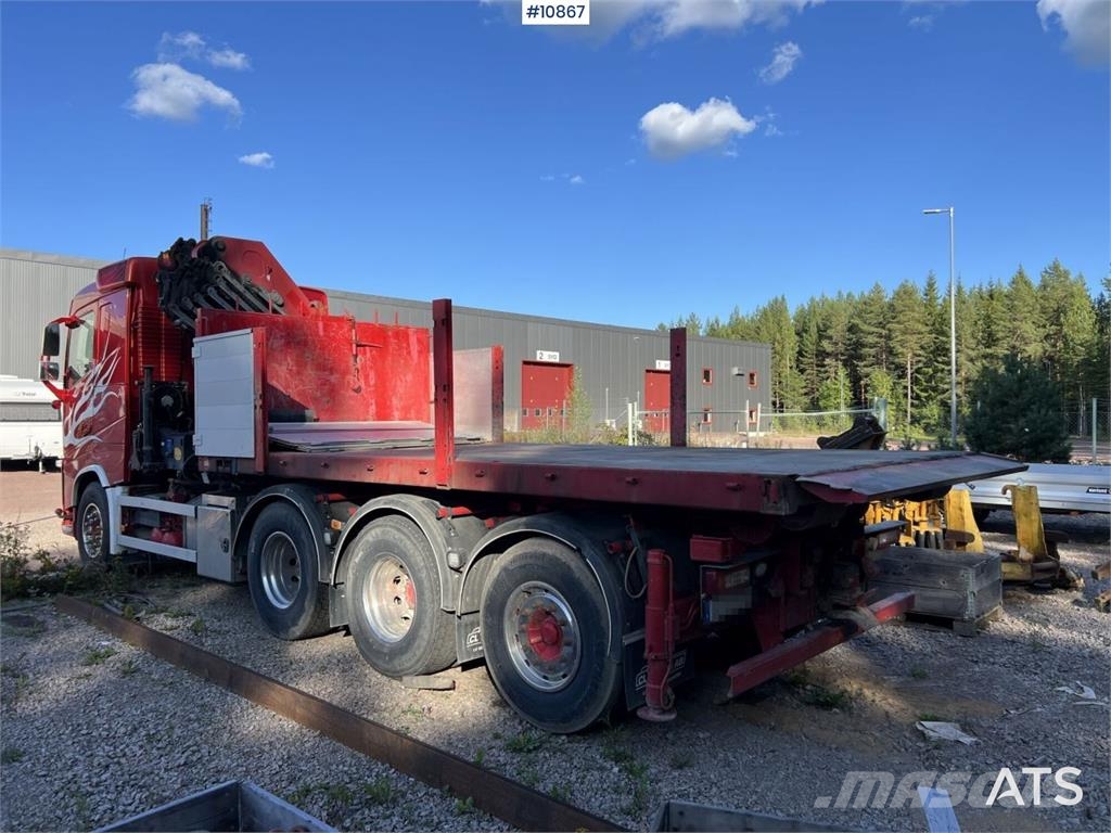 Volvo FH Crane Truck 32-metric-ton crane with jib, dolly Kranbilar