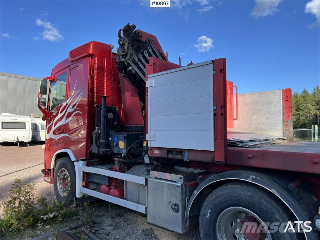 Volvo FH Crane Truck 32-metric-ton crane with jib, dolly Kranbilar