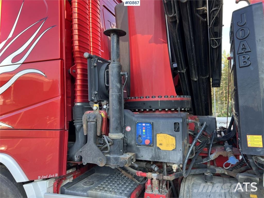Volvo FH Crane Truck 32-metric-ton crane with jib, dolly Kranbilar