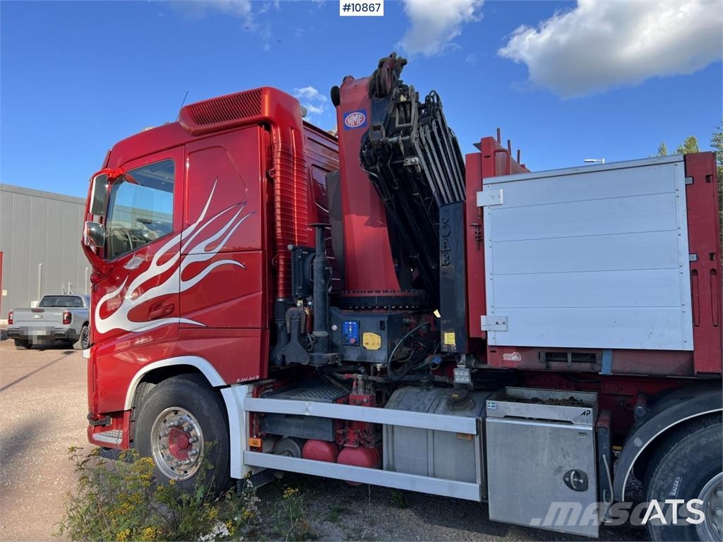 Volvo FH Crane Truck 32-metric-ton crane with jib, dolly Kranbilar