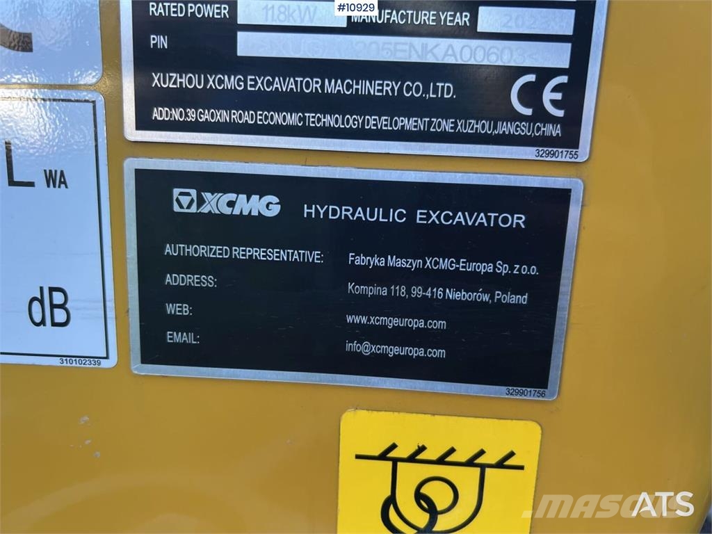 XCMG XE20E Excavator with Attachments Miniescavatori