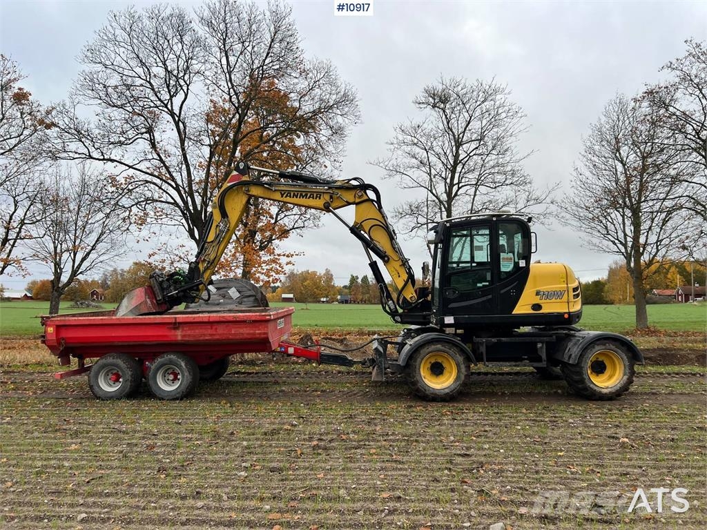 Yanmar B110W Wheeled excavators