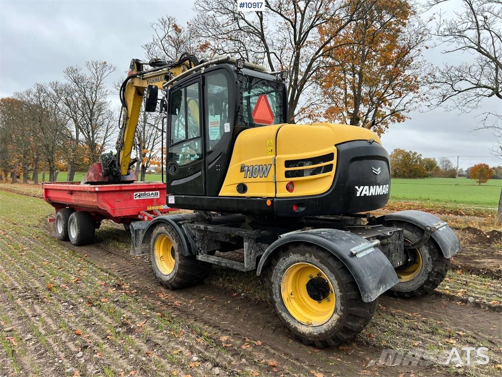 Yanmar B110W Wheeled excavators