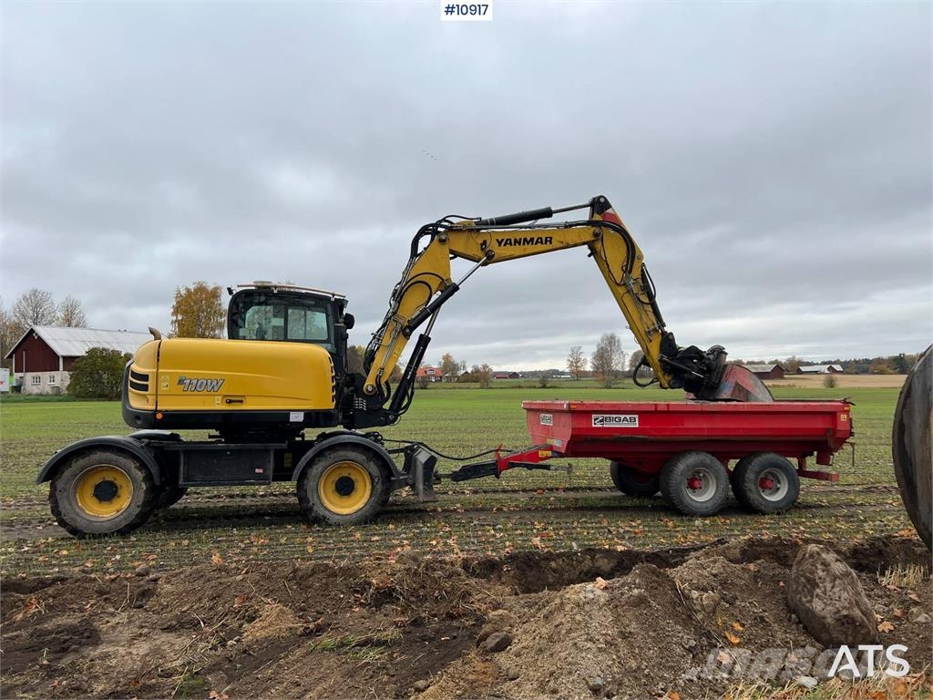 Yanmar B110W Wheeled excavators