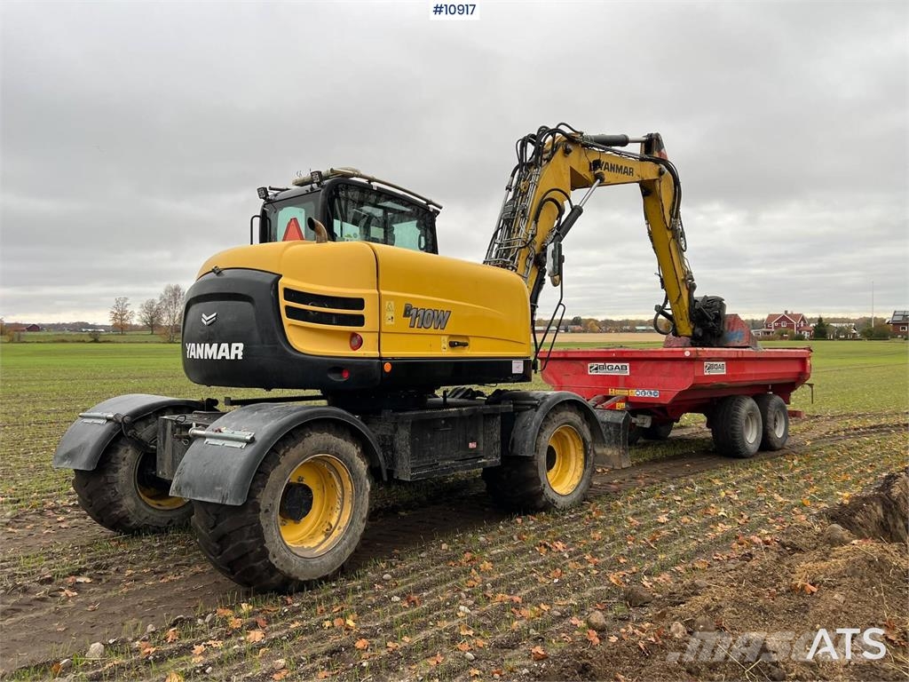Yanmar B110W Wheeled excavators