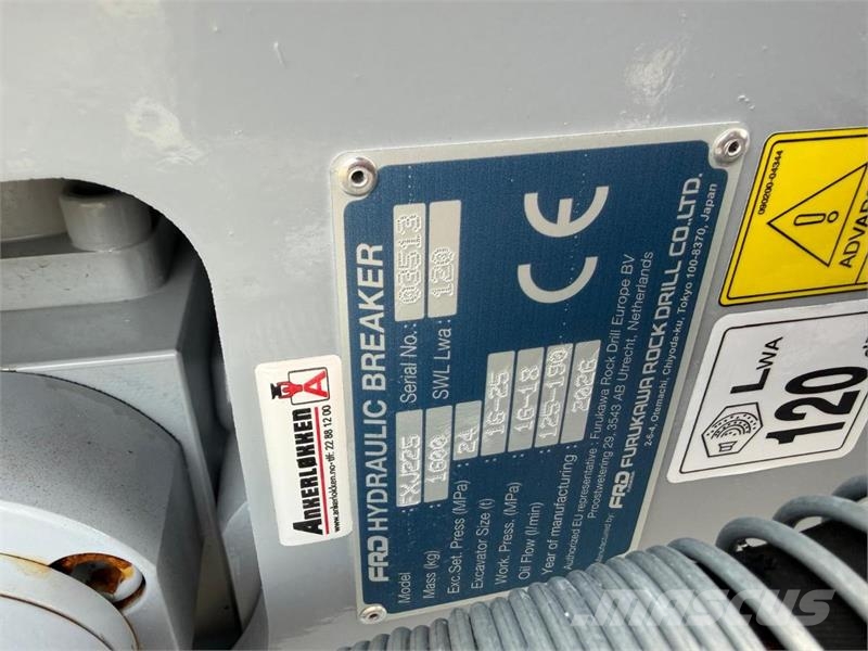 2026 FRD Furukawa FXJ225 Pigghammer med S70 feste Ostale komponente za građevinarstvo