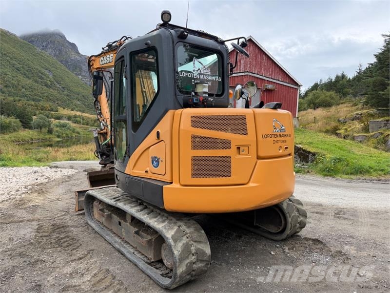 CASE CX80 C Beltegraver, 4072 t, Steelwrist X12, skjær  Beltegraver