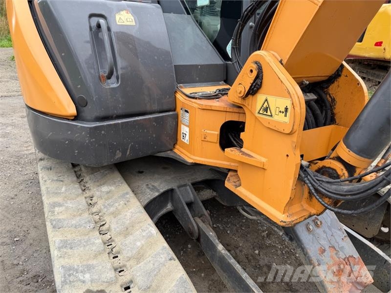 CASE CX80 C Beltegraver, 4072 t, Steelwrist X12, skjær  Beltegraver