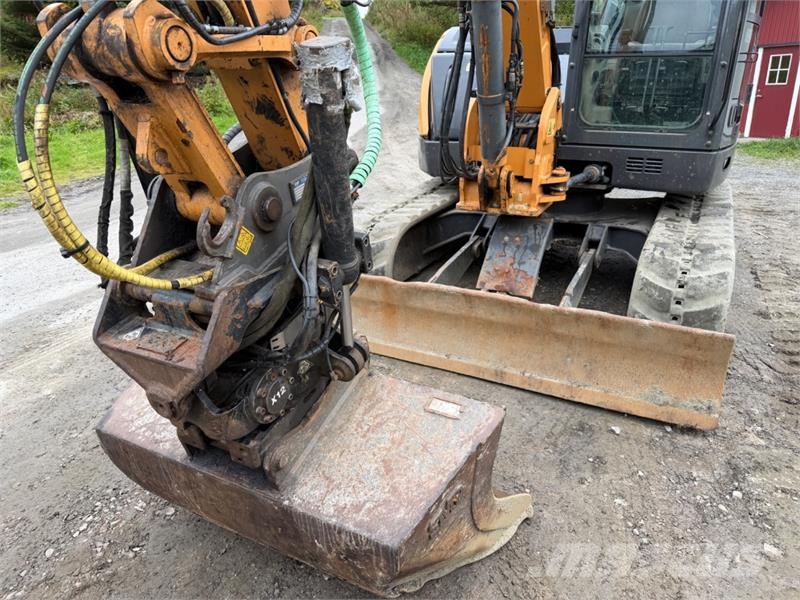 CASE CX80 C Beltegraver, 4072 t, Steelwrist X12, skjær  Beltegraver
