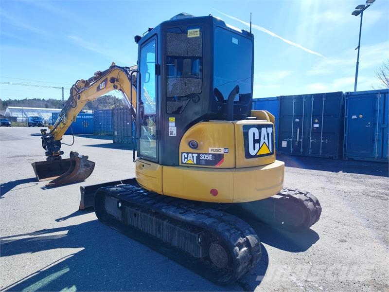 CAT 305E2 CR med Engcon tiltrotator, S40 hurtigfeste o حفارات زحافة